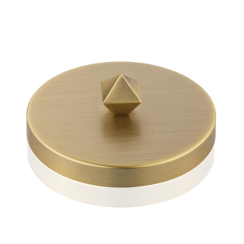 仿古金菱形鋅合金提手蓋